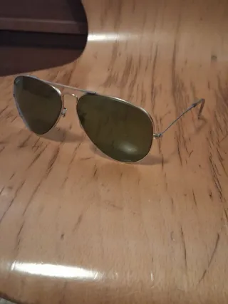 Lentes Ray-Ban Aviator Dorados Verdes