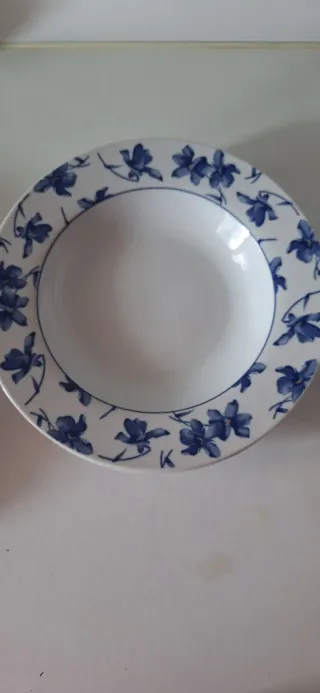 Platos Vista Alegre Flor Azul