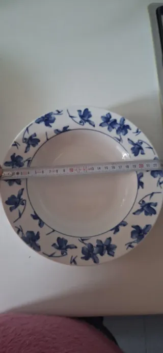 Platos Vista Alegre Flor Azul