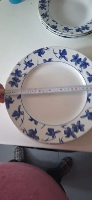 Platos Vista Alegre Flor Azul