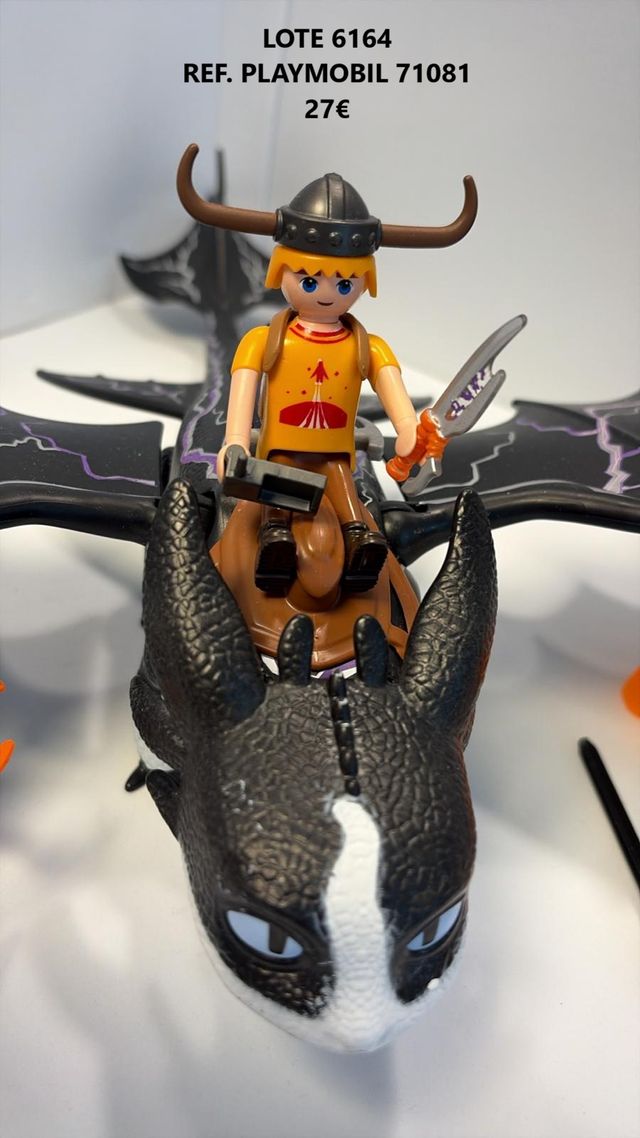 Lote 6164 Playmobil Ref 71081 Dragons Trueno y Tom