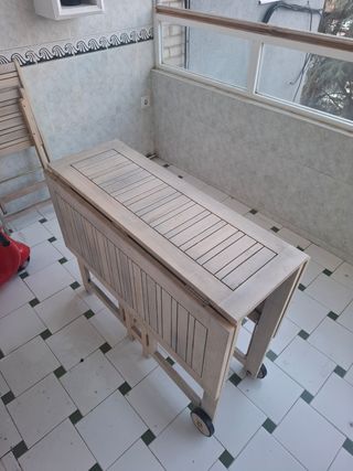 Mesa plegable terraza