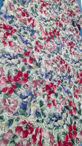 Vestido Vintage Floral Button's Talla L/xl