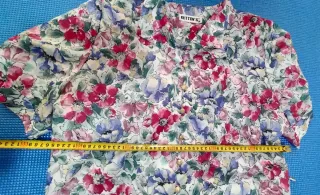 Vestido Vintage Floral Button's Talla L/xl