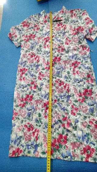 Vestido Vintage Floral Button's Talla L/xl