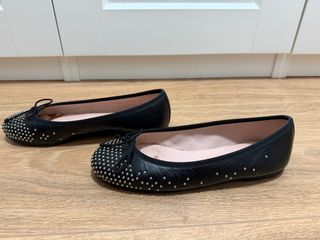 Bailarinas Pretty Ballerinas Negras Tachuelas