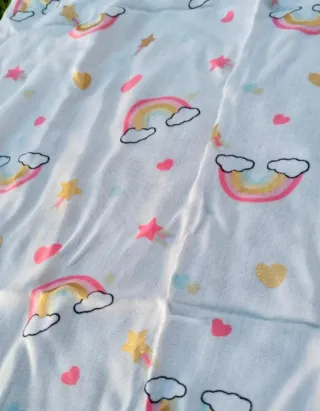 Sciarpa per bambini con arcobaleno e stelle