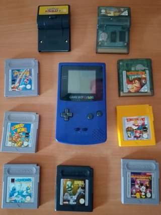 Game Boy Color Morada + 9 Juegos