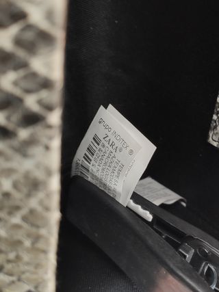 Borsa a spalla Zara effetto pitone