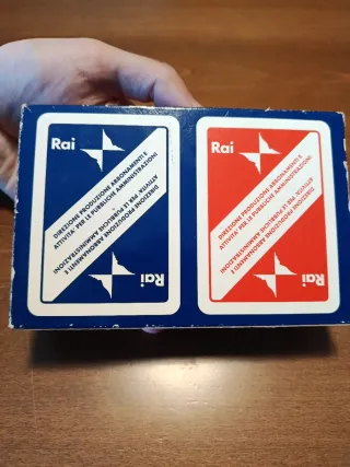 Carte da gioco Rai Bridge Ramino Plastificate