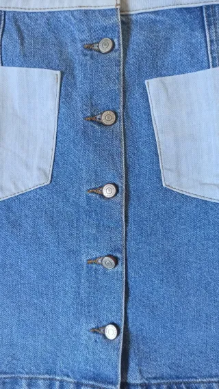Mini saia jeans S