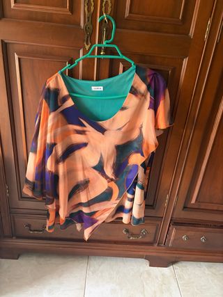 Camisa fiesta LEYCA talla única estampada