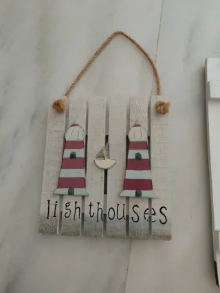 Tablas decorativas de madera náuticas