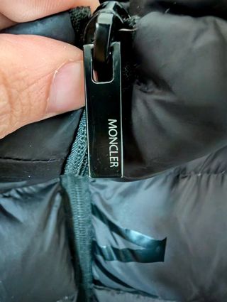 Chaleco Moncler Negro Piumino Moncler senza manica