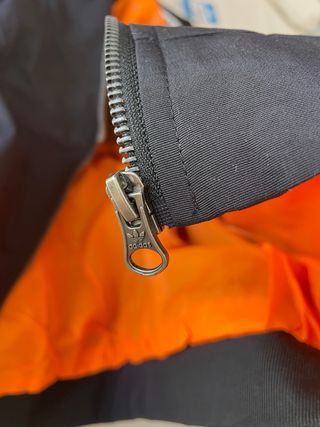 Chaqueta Adidas Bomber Negra Naranja