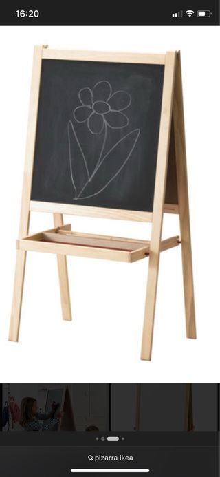 Pizarra infantil de madera IKEA