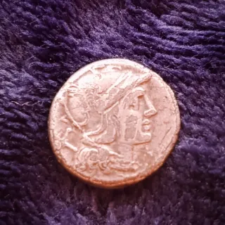 Denario Romano Plata Antigua. año 211 a.C.