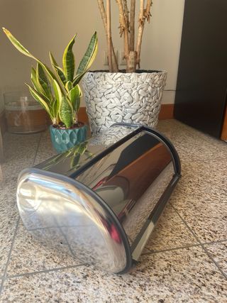 Caixa para Pão Cromada Inox