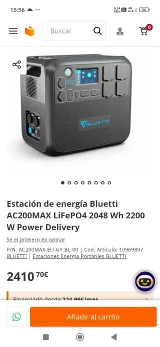 Generador  solar bluetti