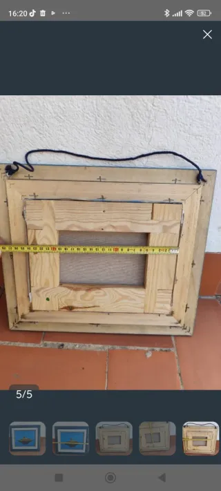 Oleo enmarcado en madera