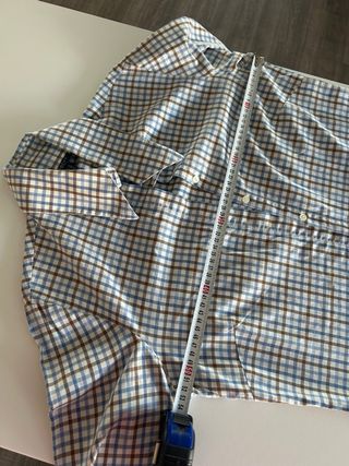 Camisa GANT a cuadros azul y marrón Talla L