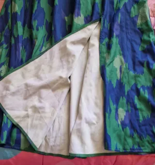 Vestito donna estivo fantasia blu e verde