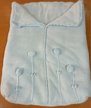 Saco bebé punto azul
