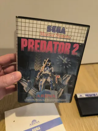 Predator 2 Master System Sega Caja y Manual