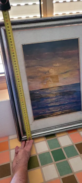 Quadro mare tramonto