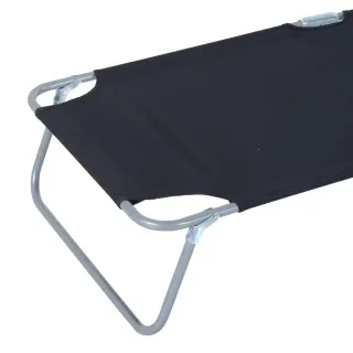 Tumbona plegable con toldo y respaldo