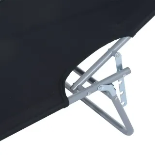 Tumbona plegable con toldo y respaldo