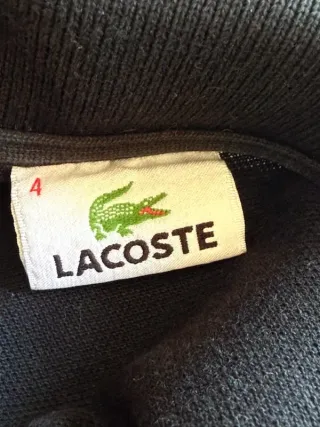 Polo Lacoste Uomo Manica Lunga Nera Taglia 4 (M)