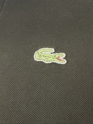 Polo Lacoste Uomo Manica Lunga Nera Taglia 4 (M)