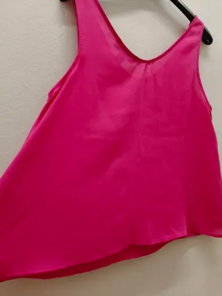 Canottiera fucsia top estivo Tg. M