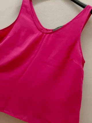 Canottiera fucsia top estivo Tg. M