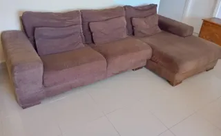 Sofá Chaiselongue marrón 2,70/2,75cm