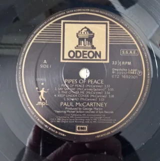 Paul McCartney Pipes Of Peace Vinilo