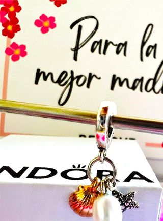 Pandora Charm Madre Perla Caracola Estrella