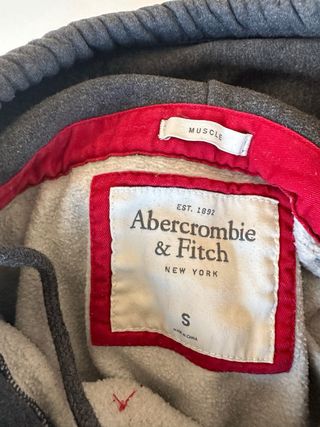 Felpa Abercrombie & Fitch grigia con logo