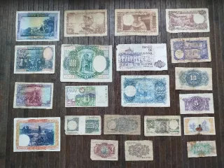 🇪🇸 Interesante Lote: Billetes Antiguos España