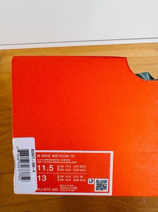 Nike Metcon 10 Talla 45.5 Verde *NUEVAS A ESTRENAR