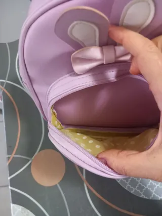 Zainetto bimba con orecchie da coniglio