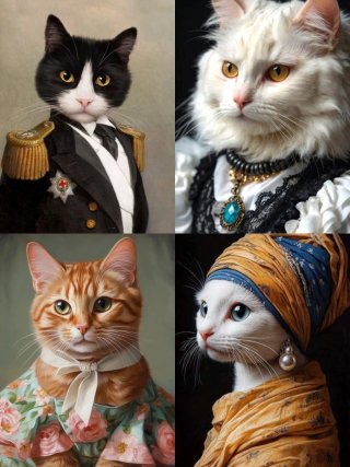 4 Láminas Gatos 12€