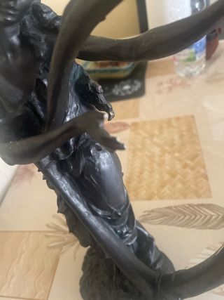 Estatua Decorativa Figura Mujer Harpista