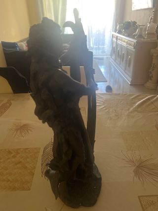 Estatua Decorativa Figura Mujer Harpista