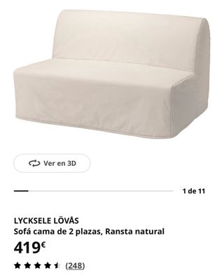 Sofá Cama Ikea Lycksele Lovas