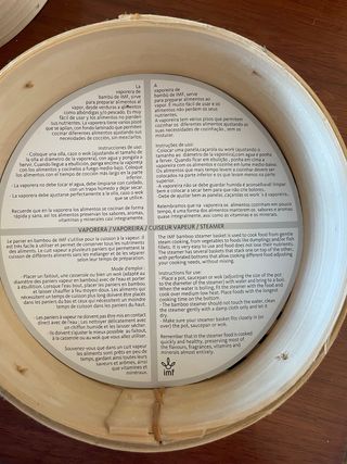 Vaporera de Bambú Nueva 15cm