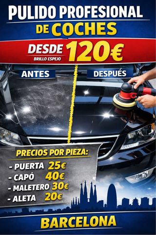 PULIDO PROFESIONAL COCHE DESDE 120€!
