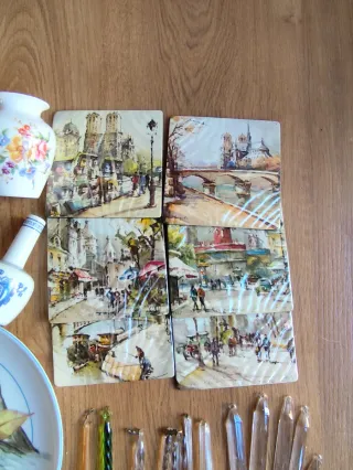 Lote Vintage Porcelana Inglesa Arte Cristales