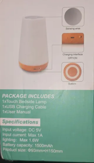 Lámpara LED Táctil